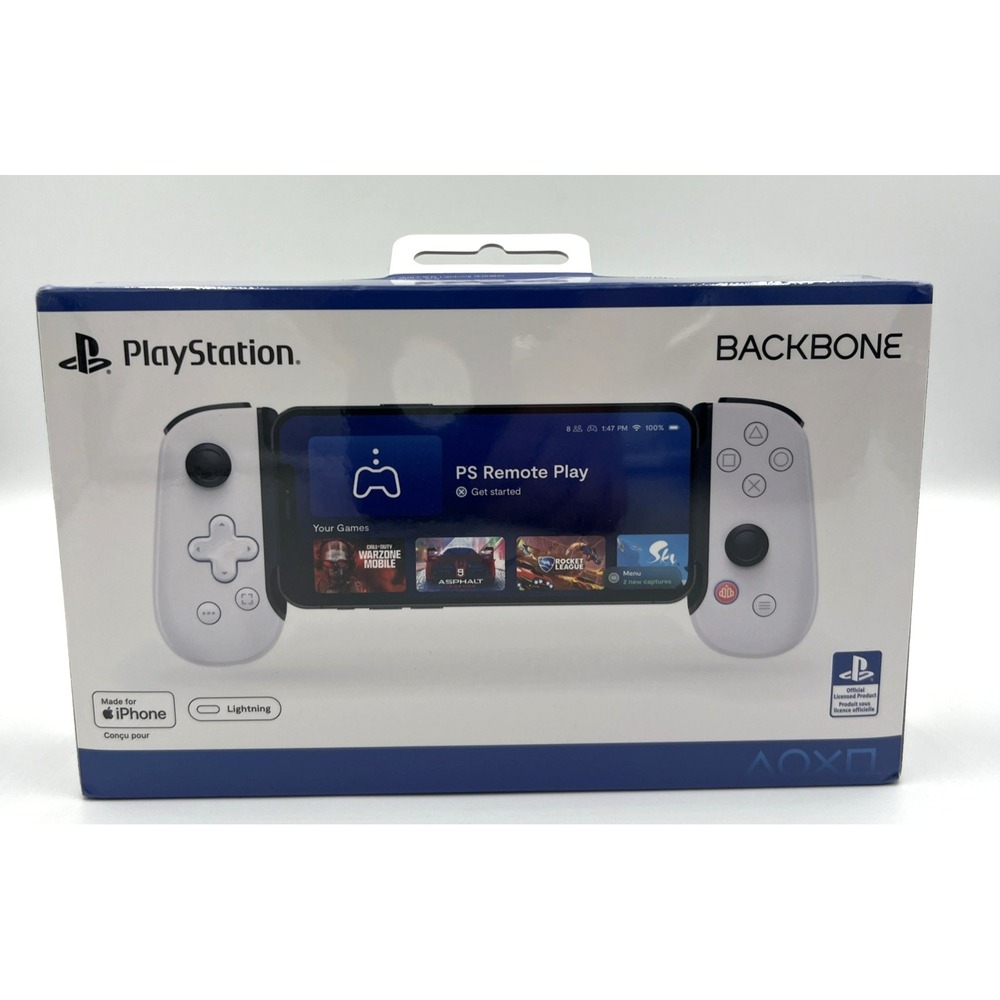 PlayStation Backbone Lightning Mobile Gaming Controller For iPhone NIB White